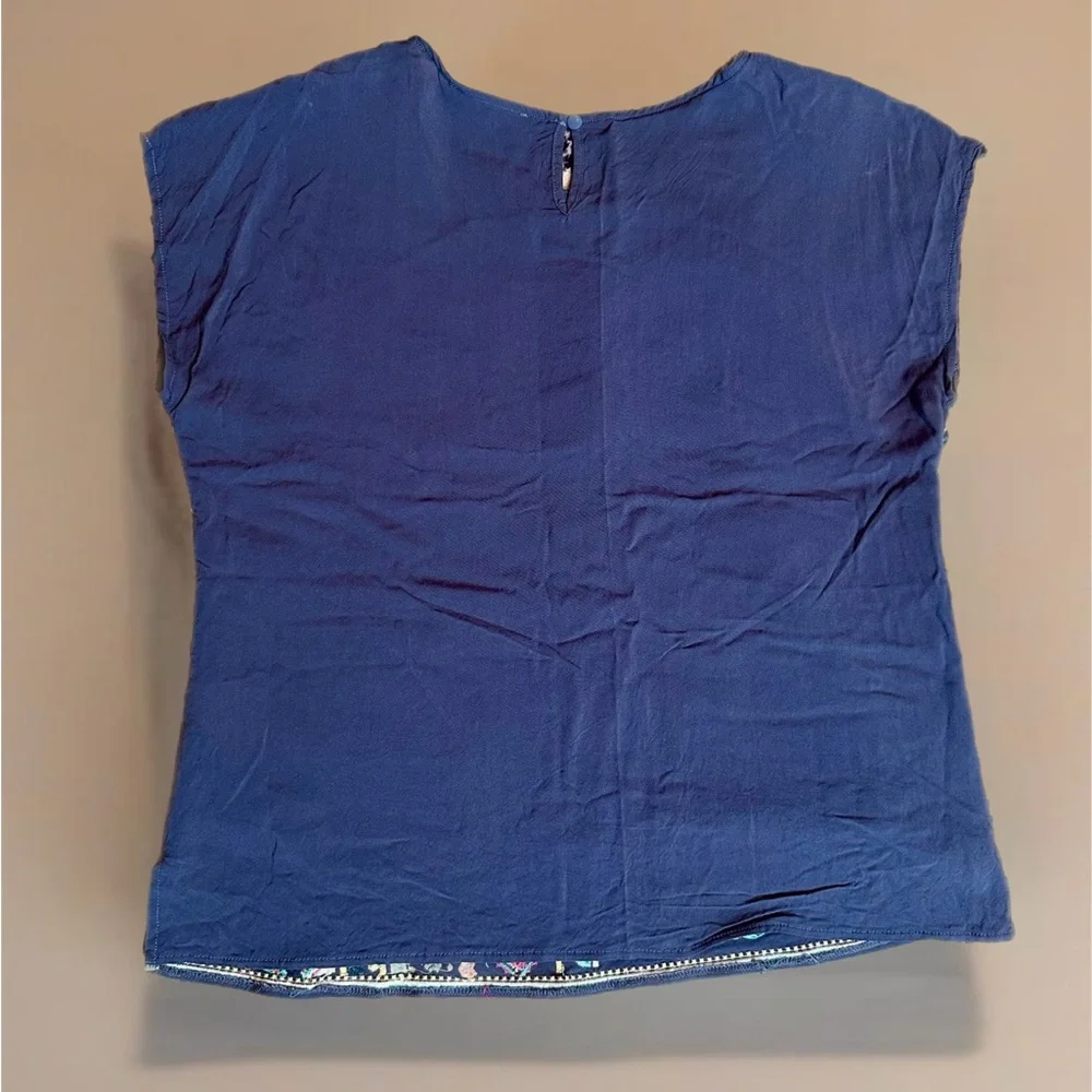 Savanna Jane Embroidered Patchwork Floral Boho Top - Picture 4 of 7